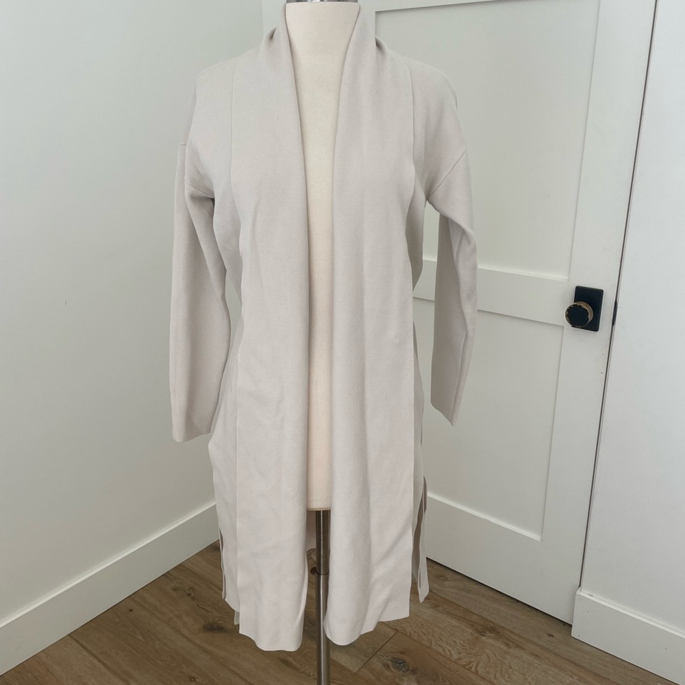 Splendid Cream Open-Front Cardigan